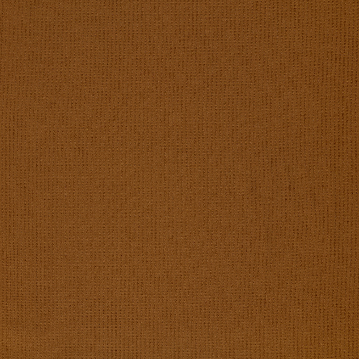Gestrickter Waffel Stoff Uni Karamell