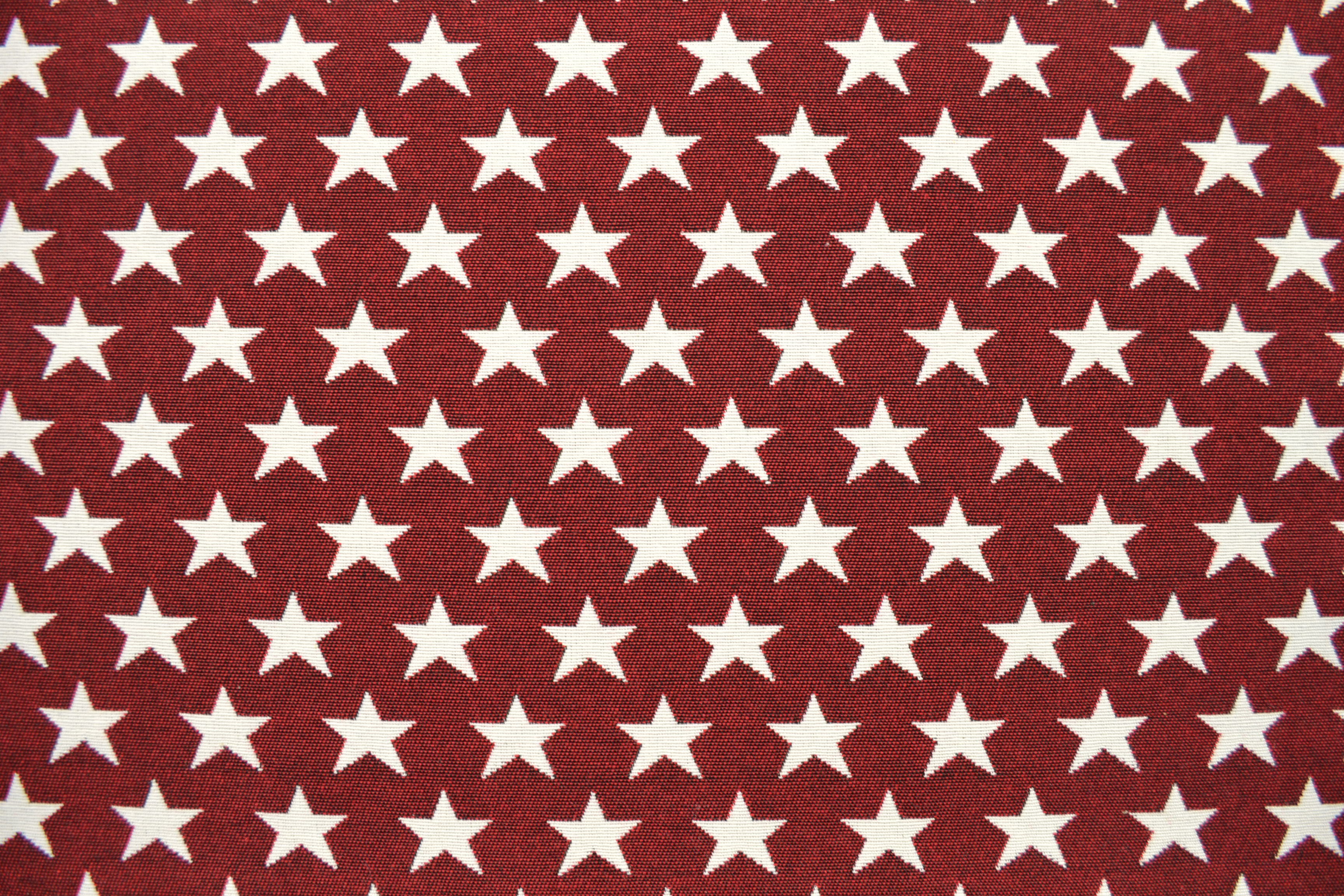 Gobelin Möbelstoff Sterne 2-seitig verwendbar, dunkelrot