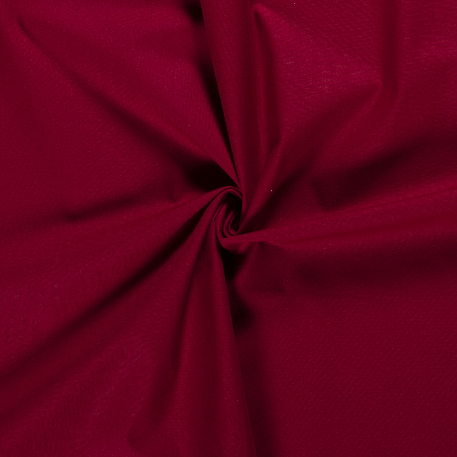 Baumwolle Cretonne uni dunkelrot
