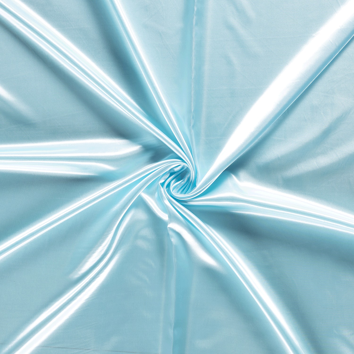 Satin uni aqua