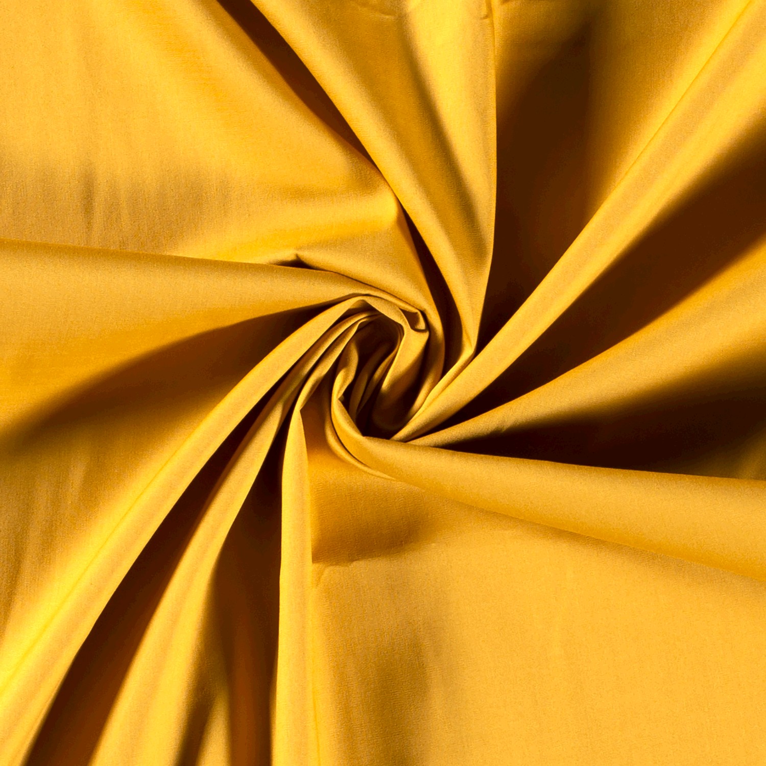 Baumwoll Popeline uni ocker