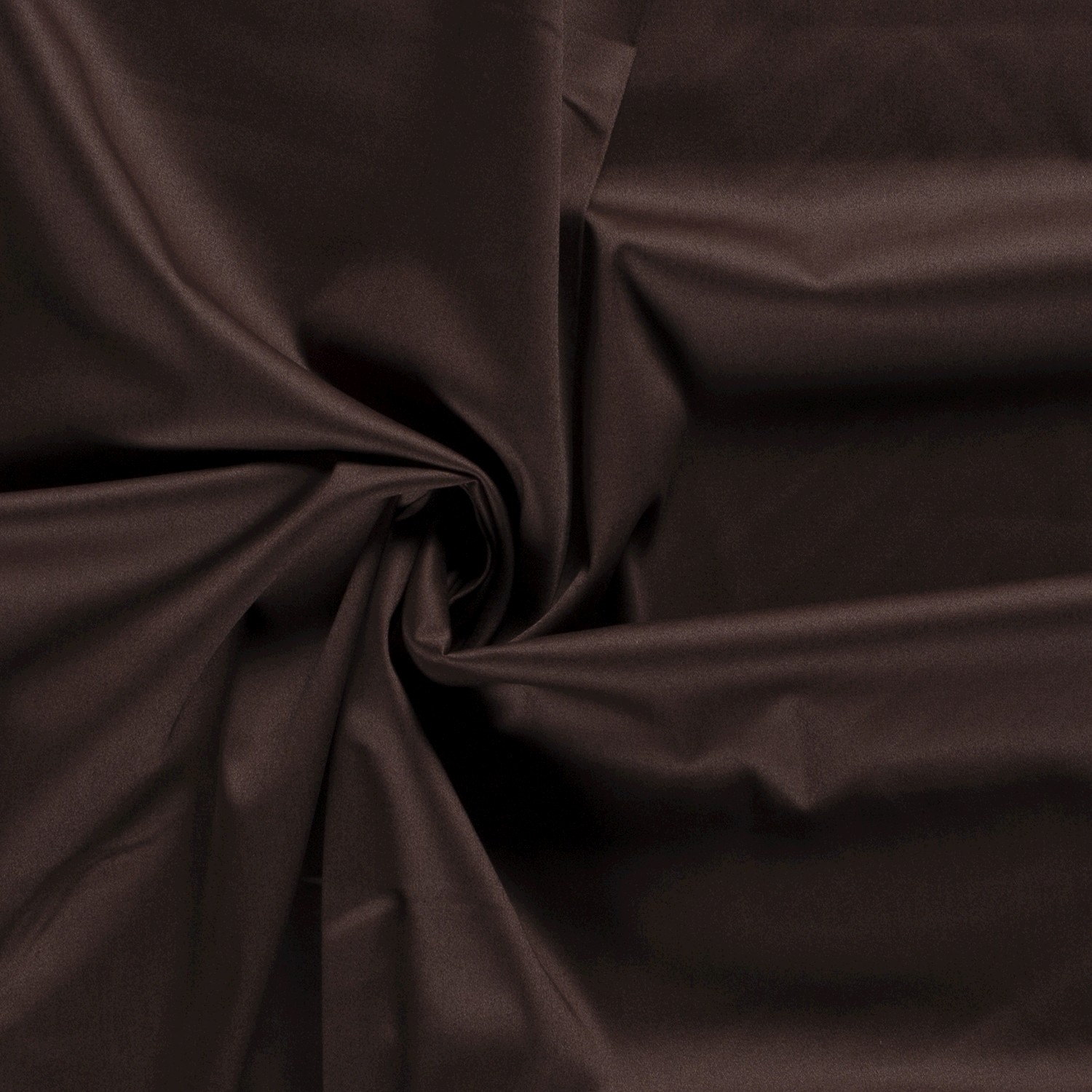 Baumwolle Satin uni dunkelbraun