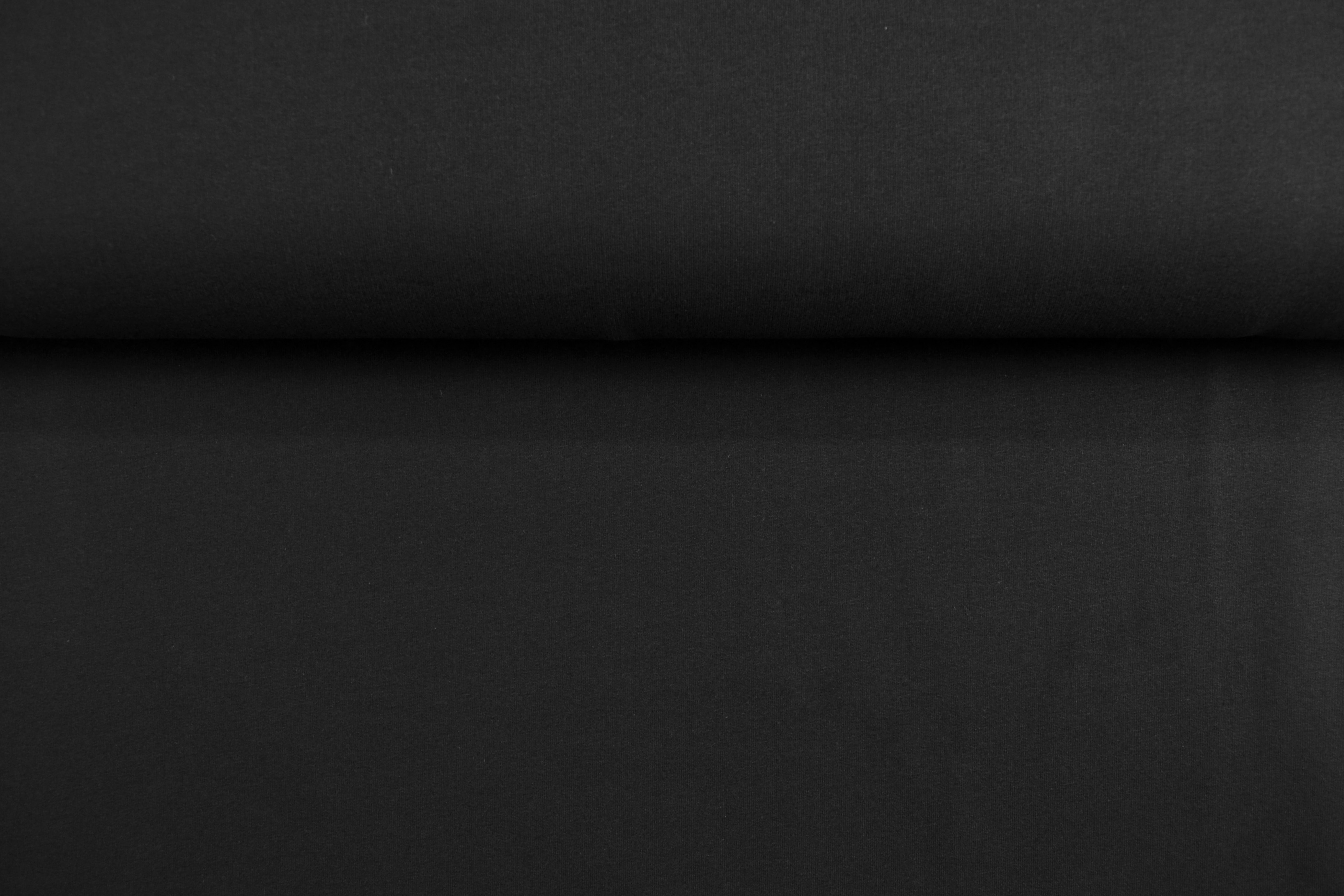 French Terry uni angeraut, schwarz