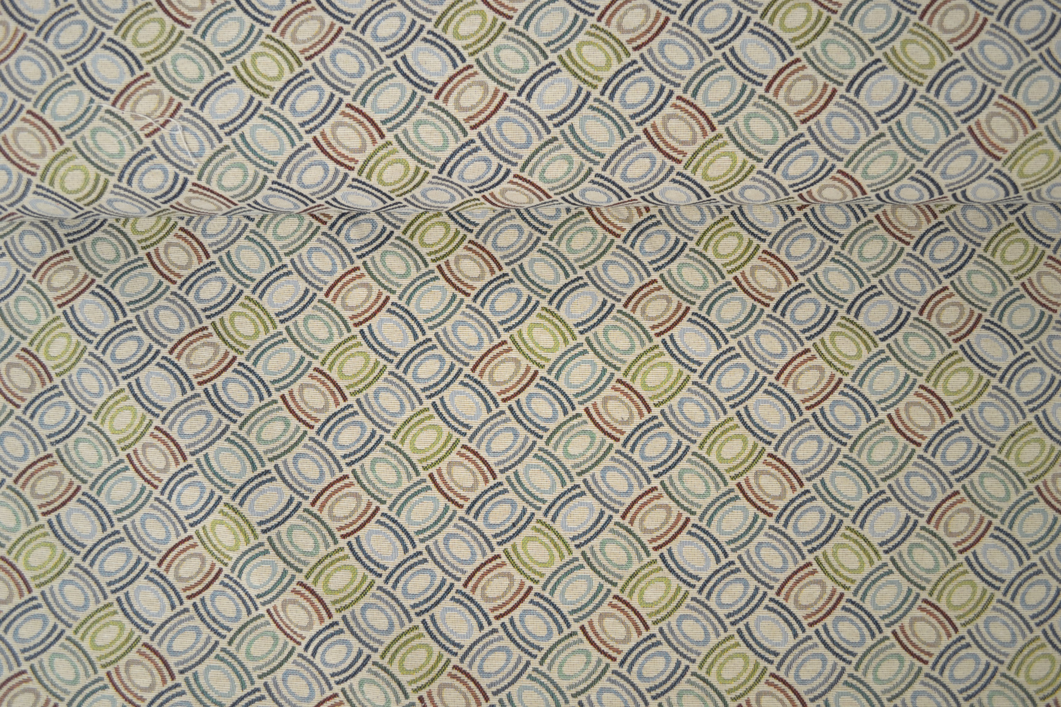 Gobelin Möbelstoff ovale Formen