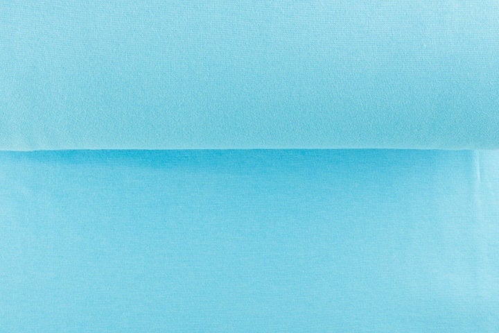 Bündchenstoff glatt, helltürkis