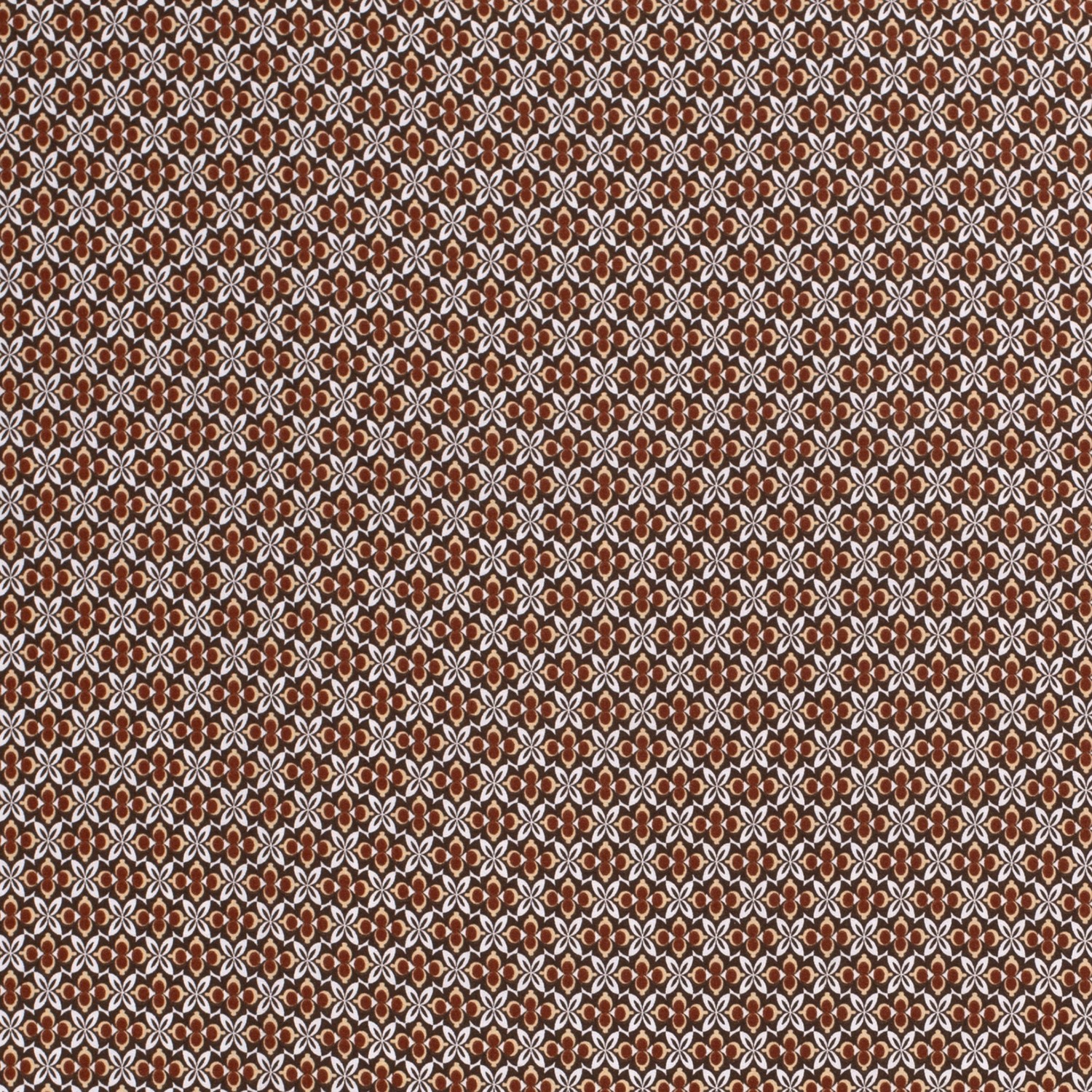 Baumwollstoff Popeline Batik, braun