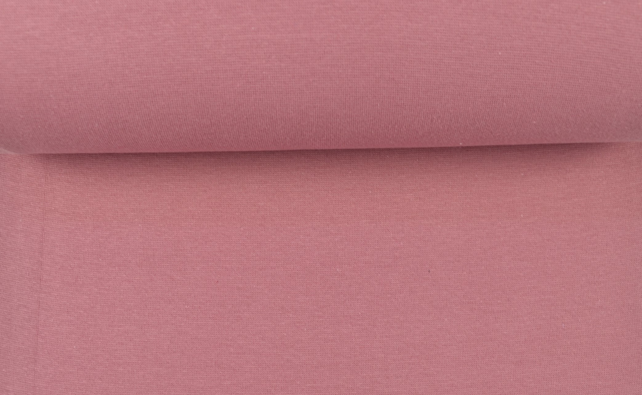 Bündchenstoff glatt, altpink
