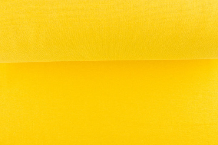 Bündchenstoff glatt, gelb