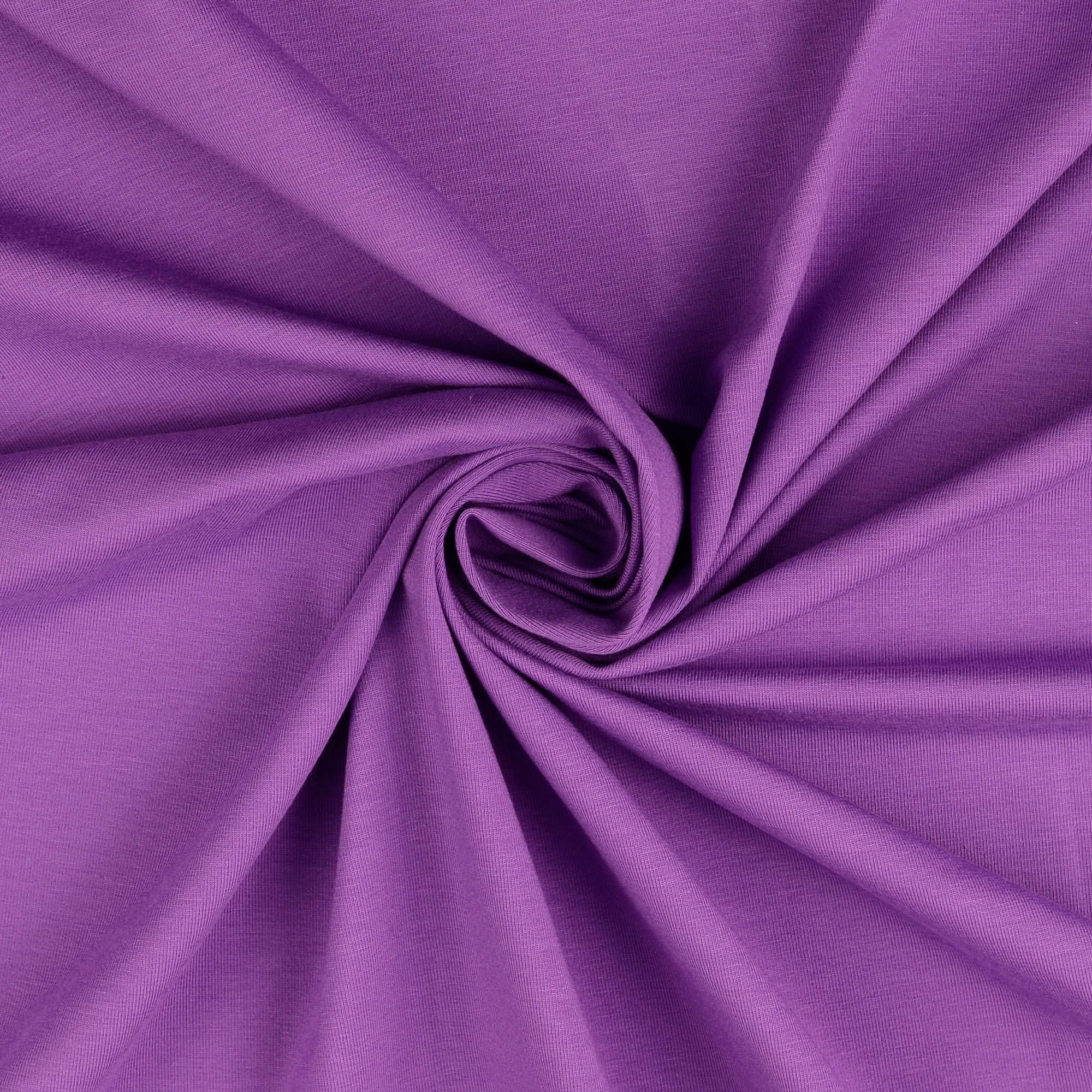 Baumwolljersey uni, lila