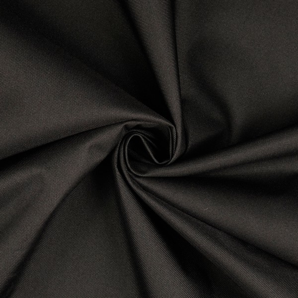 Polyester Outdoorstoff, uni schwarz