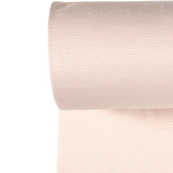 Bündchenstoff 1x1 garngefärbt streifen helles pink