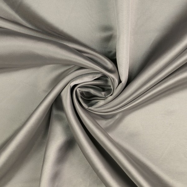 Polyester Satin uni, silber