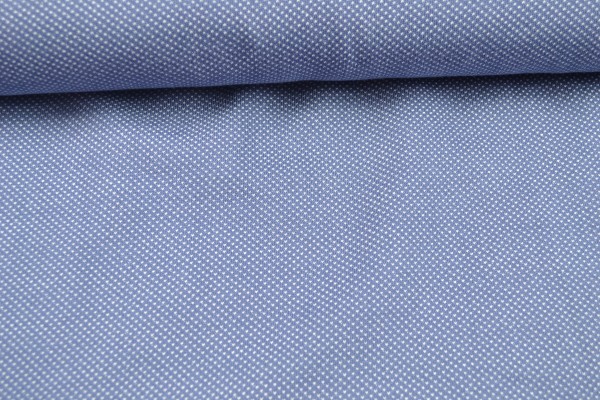 Jacquard-Jersey, Tupfen blau Jacquard-Jersey, Tupfen blau