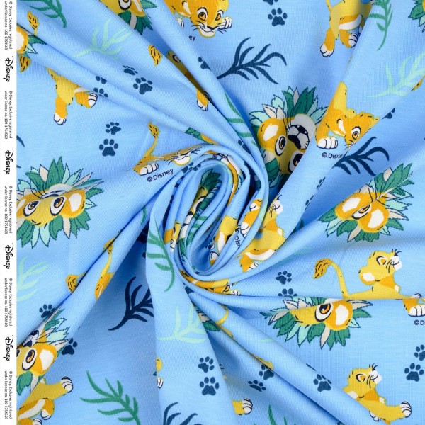 Baumwolljersey König der Löwen, blau Baumwolljersey König der Löwen, blau