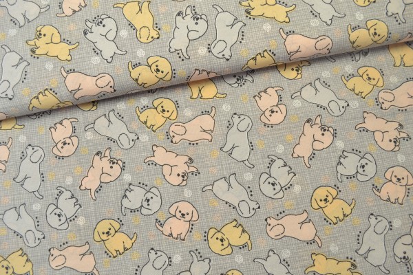 Canvas Deko Stoff Hunde