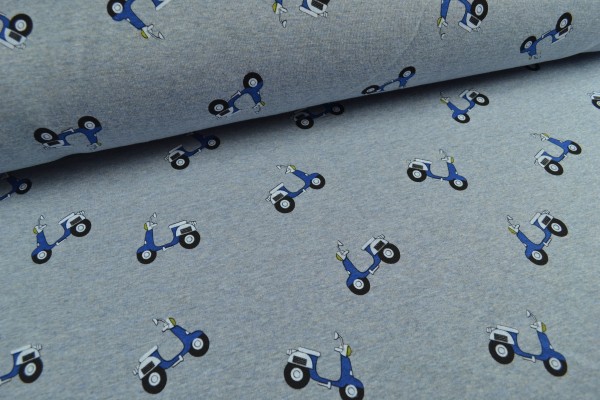 Alpenfleece gemustert, Roller jeansblau Alpenfleece gemustert, Roller jeansblau