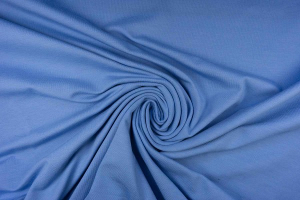 Baumwoll Jersey uni, taubenblau Baumwoll Jersey uni, taubenblau