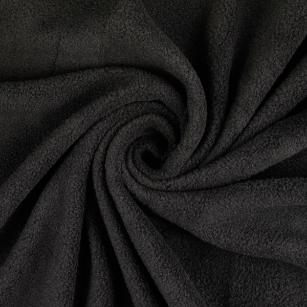 Polar Fleece anti pilling uni, schwarz