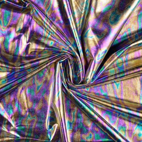 Elastic Folienjersey Farbspektrum Holographic