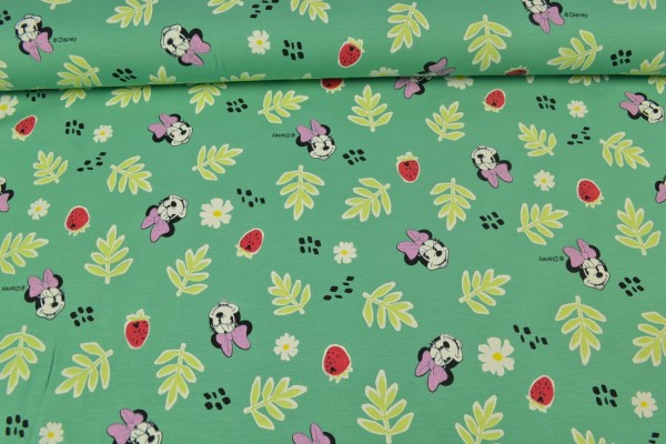 Baumwolljersey bedruckt Minnie Mouse