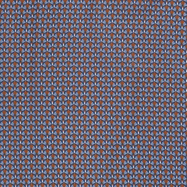 Baumwollstoff Popeline Batik, marine