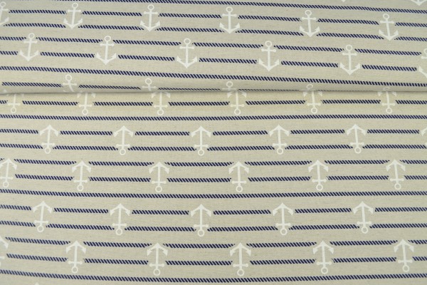 Canvas Deko Stoff Anker