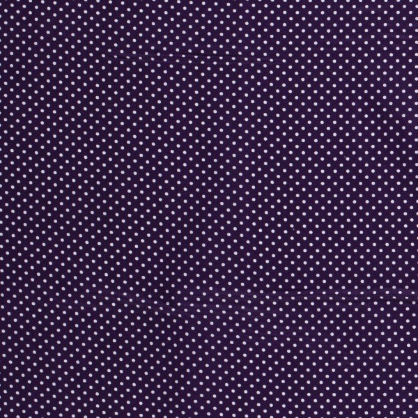 Baumwoll Popeline bedruckt Punkte, aubergine