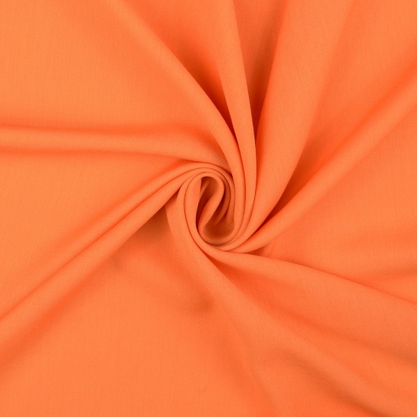 Viskose Polyester Krepp uni, orange