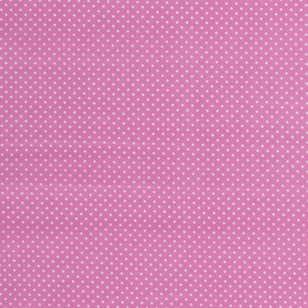 Baumwoll Popeline bedruckt Punkte, helles pink