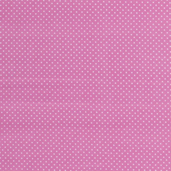 Baumwoll Popeline bedruckt Punkte, helles pink