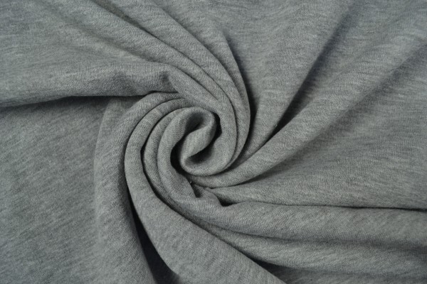 Sweatstoff uni, hellgrau Sweatstoff uni, hellgrau