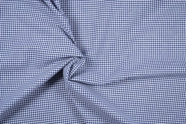 Baumwollstoff Zefir Vichy Karo, 0,25 cm, dunkelblau Baumwollstoff Zefir Vichy Karo, 0,25 cm, dunkelblau