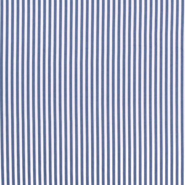 Baumwolle Popeline Stoff Bedruckt Streifen, indigoblau