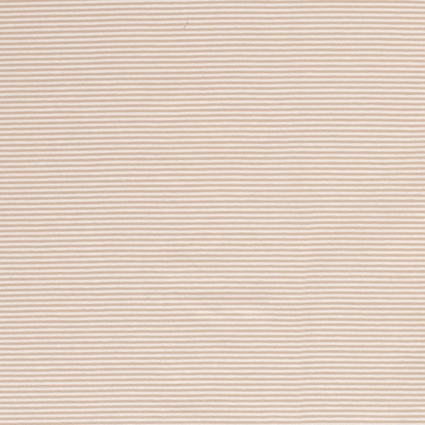 Jersey garngefärbt streifen beige