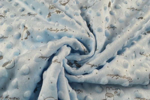 Bubble Fleece gemustert, hellblau Bubble Fleece gemustert, hellblau