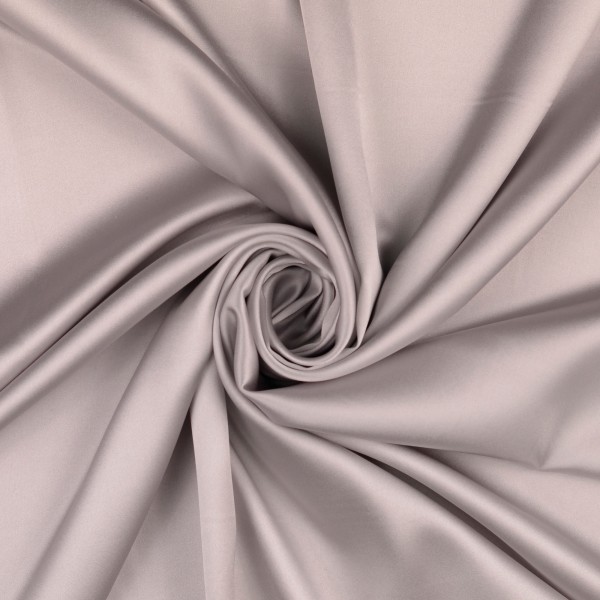 Seidensatin elastisch uni, grau
