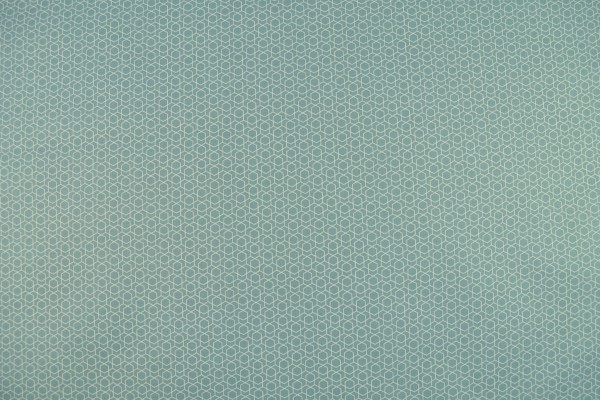 Baumwollstoff beschichtet geometrisches Muster, mintgrün