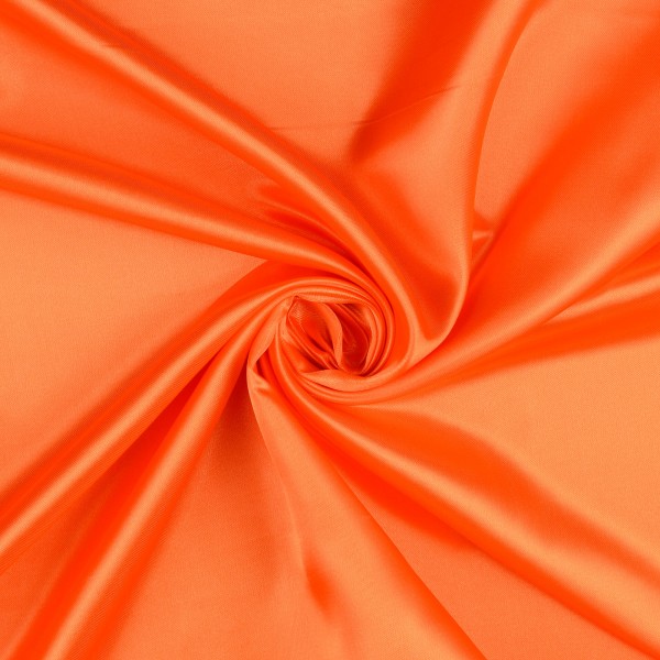 Polyester Satin uni, orange
