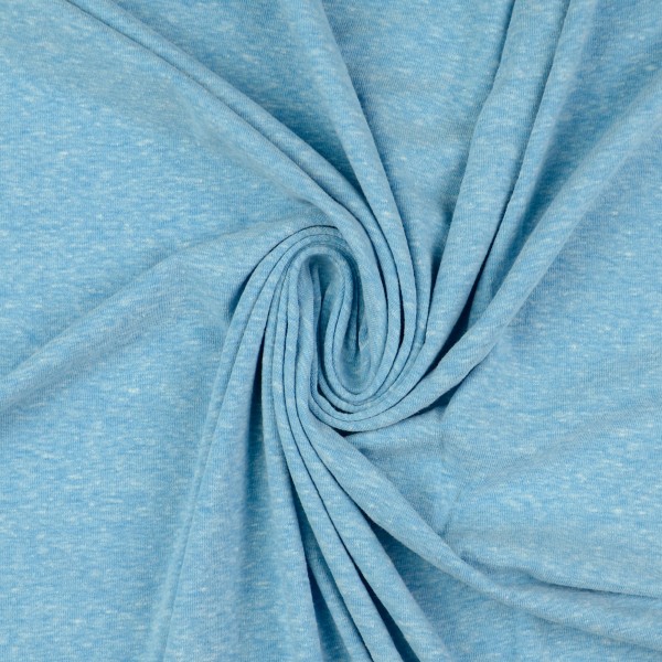 Baumwolljersey melange, türkis Baumwolljersey melange, türkis