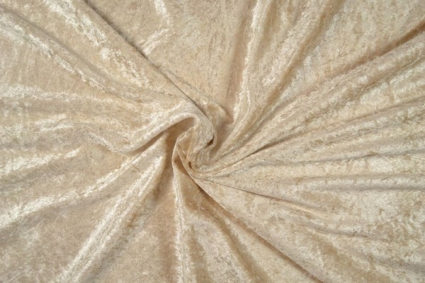 Panne Samt uni, beige Panne Samt uni, beige