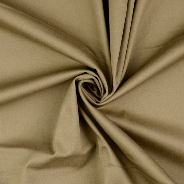 Baumwollsatin elastisch uni, taupe