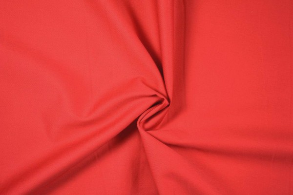 Baumwollstoff Köper, rot Baumwollstoff Köper, rot