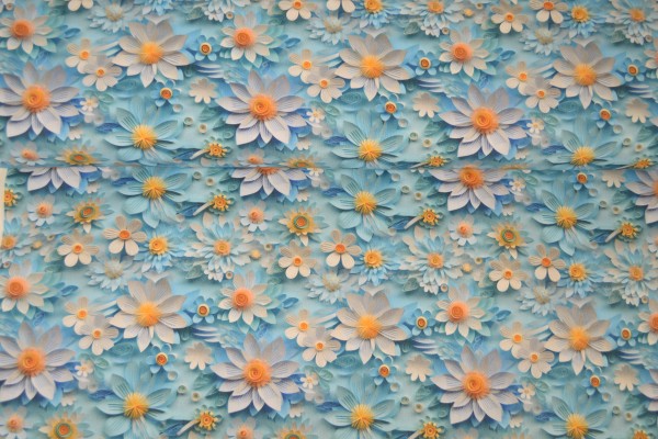 Canvas Deko Stoff Blumen