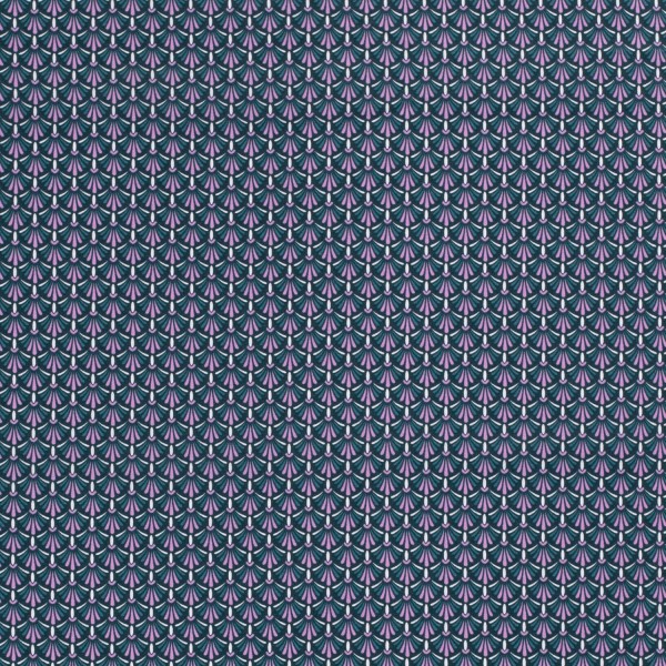 Baumwollstoff Popeline Batik, petrol
