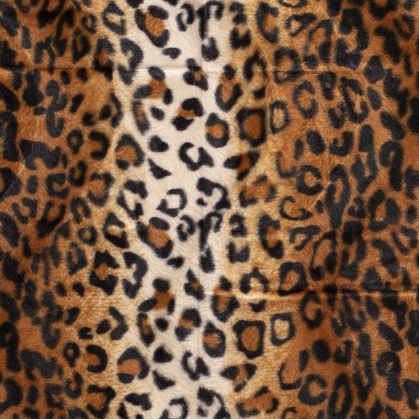 Velour bedruckt cheetah kamel