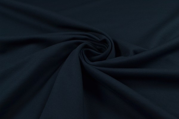 Baumwolljersey, French Terry uni, marine/dunkelblau Baumwolljersey, French Terry uni, marine/dunkelblau