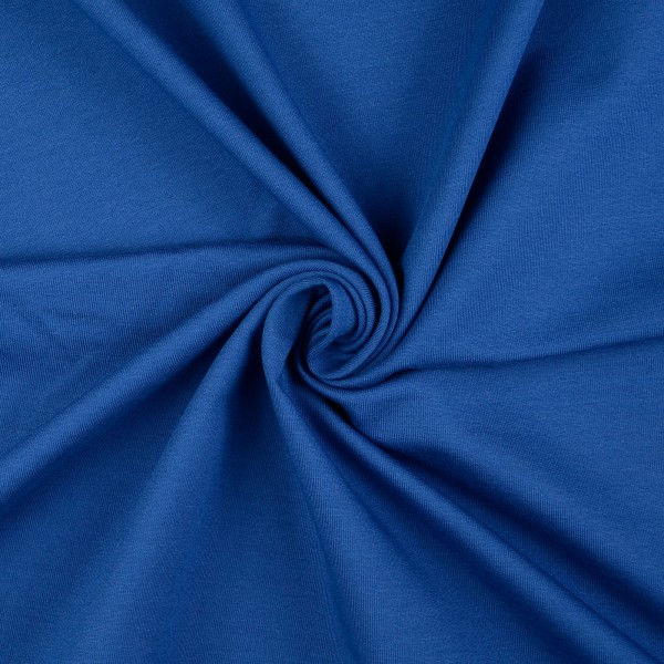 French Terry uni, royalblau