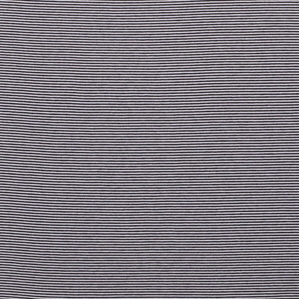 Viskose Jersey Stoff Streifen, schwarz/weiß