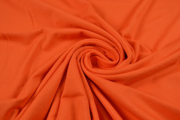 Viskosejersey uni, orange