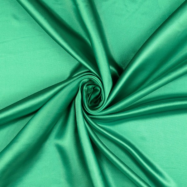 Polyester Satin uni, grün